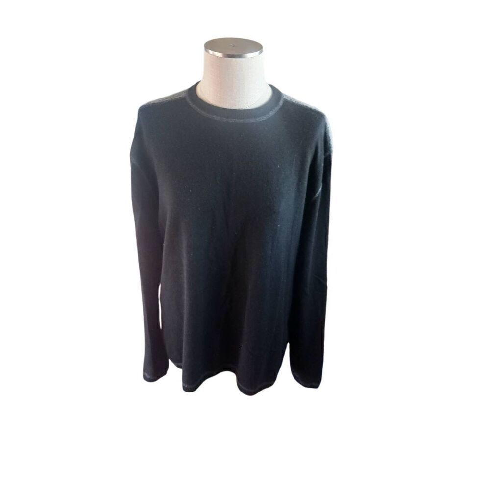 Men's extra large carbon 2 cobalt Cashmere sweater